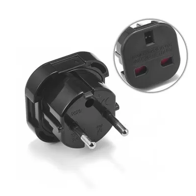Produktbild von Reiseadapter Typ G auf F - England, Irland, Malta, Malaysia/EU - Schwarz