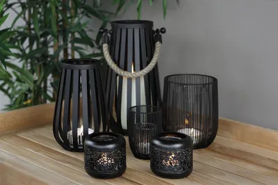 Zdjęcie produktu dla Fink MARIT/tealight holder, zestaw 2, metal, w tym szkło, /H16cm## 159016