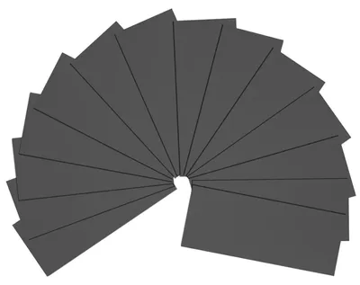 Productafbeelding van Schuurpapier set, 10000 korrelgrootte, 14 stuks, geschikt voor nat en droog gebruik, siliciumcarbide, 23 x 9 cm