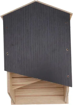 Immagine prodotto di Grande casetta per uccelli in legno - rifugio per uccelli - a doppia camera - impermeabile e resistente al vento - casetta per uccelli da esterno - facile da montare.