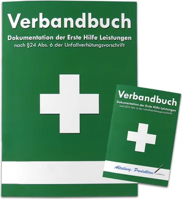 Two green books with white crosses and text are displayed against a white background.