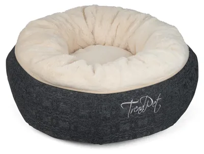 Image de Lit douillet rond pour chiens et chats (beige)