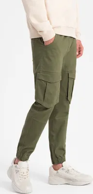 Immagine prodotto di Ombre Clothing Pantaloni jogger da uomo Razi oliva L