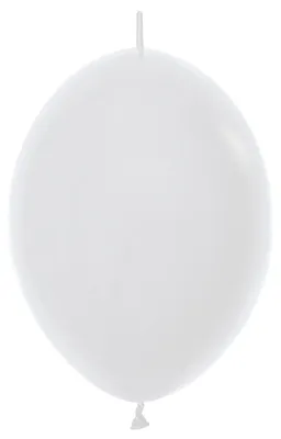 Zdjęcie produktu dla Balony z łącznikiem, białe White 30cm, 50szt.