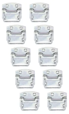 Produktbild von Alberts 850982 Kistengriff, galvanisch verzinkt, dickschichtpassiviert, 80 x 74 mm, 10er Set