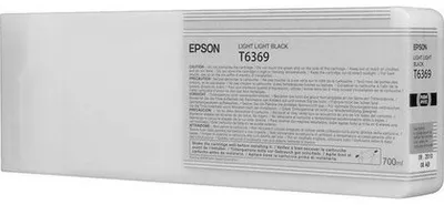 Produktbild von Epson Singlepack Light Light Black T636900 UltraChrome HDR, 700 ml, Light Light Black, Tinte auf Pigmentbasis, 700 ml, 1 Stück(e)