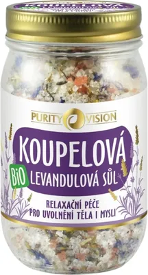 Obrázok produktu pre PURITY VISION Organická levanduľová soľ do kúpeľa 400 g
