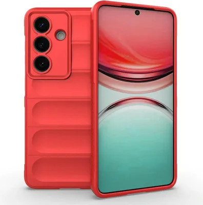 Produktbild von Mobigear Bumpy  Samsung Galaxy S26 Hülle Flexibles TPU Backcover - Rot
