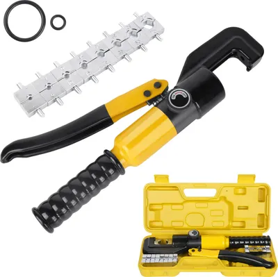 Produktbild von Hydraulische Crimpzange, maximale Druck von 8T, Crimpbereich von 4-70mm², Gelb