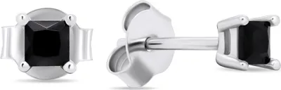Immagine prodotto di Orecchini in argento con zirconi neri EA592WBC