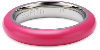 Productafbeelding van ESPRIT ring, modelnummer Esrg11562D, roze/zilverkleurig, maat 50 (15.9) / UK: K