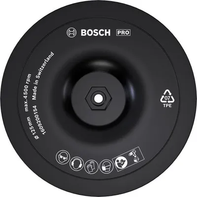 Produktbild von PRO Stützteller 125 x 8 mm, Klettverschluss