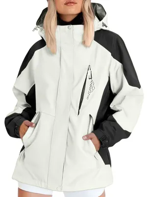 Image de Veste de pluie pour femmes, imperméable, avec capuche et coupe-vent