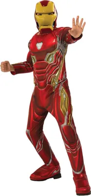 Image de Costume Iron Man - "Deluxe" - Enfants BN5068 (104) (rouge/or)