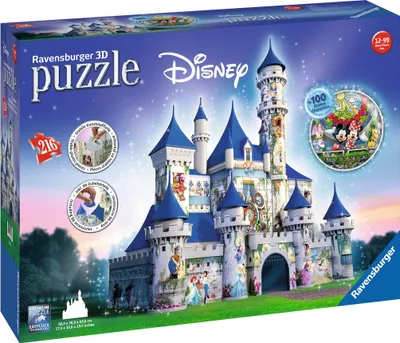 Produktbild von 216 Teile Ravensburger 3D Puzzle Bauwerk Disney Schloss 12587