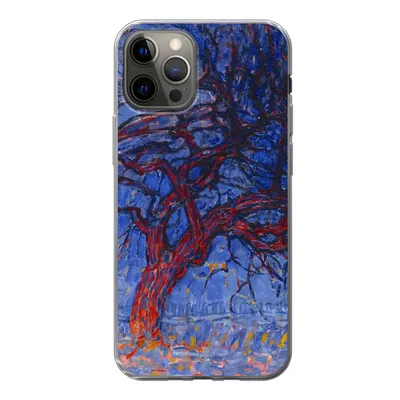 Produktbild von MuchoWow® Handyhülle Schutzhülle Hülle für iPhone 12 Pro Roter Baum - Piet Mondrian Silikon Softcase Handy Hülle - Abdeckung