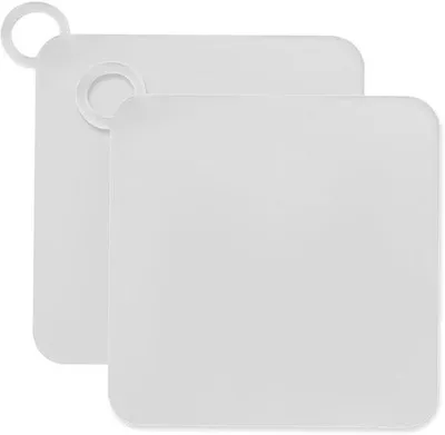 Obrázok produktu pre Silikónový kryt na odtok, 15 cm štvorcový, do sprchy, umývadla, toalety, kúpeľne, kuchyne (biely)