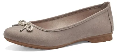 Produktbild von Jana Damen Ballerinas mit Schleife Vegan, Stone, 41
