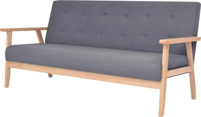 Zdjęcie produktu dla VidaXL 279145, Szary, Poliester, 1580 mm, 670 mm, 735 mm, 146 cm