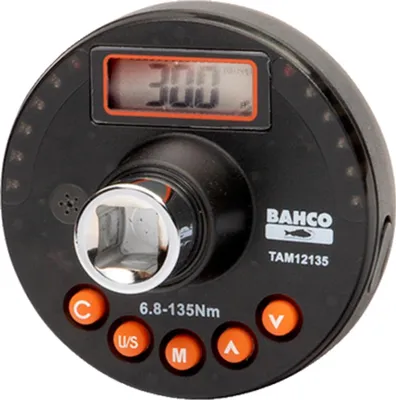 Produktbild von Bahco Elektronischer Drehmoment- und Winkelmessadapter, 3/8, 6,8-135 N·m