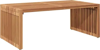 Immagine prodotto di vidaXL Tavolino da giardino marrone 90 x 50 x 36 cm in legno massello di teak