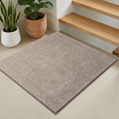 Obrázok produktu pre Podlahová rohož do interiéru, štvorcová, 90 x 90 cm, béžová