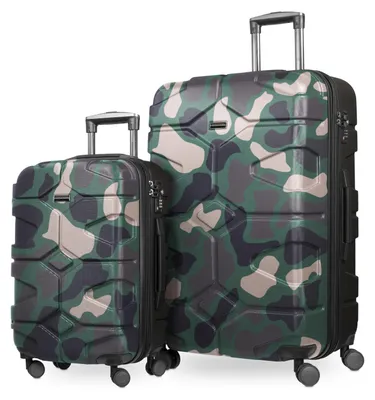 Produktbild von HAUPTSTADTKOFFER X-Kölln - 2er Koffer-Set erweiterbare Trolleys, robuste Hartschale ABS, Handgepäck + Aufgabegepäck Reisekioffer, TSA, (S & L),Camouflage