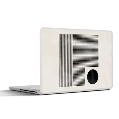 Produktbild von MuchoWow® Laptop Aufkleber Sticker Cover Quadratisch - Minimalismus - Abstrakt 25x18 cm - Laptop-Deko