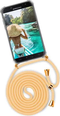 Produktbild von TWIST-Case + TWIST-Cord für Samsung Galaxy J5 (2017), Farbe:Sunburst (Gold)