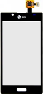 Produktbild von LG P700 Optimus L7 Touchscreen + Displayglas mit Oberschale schwarz
