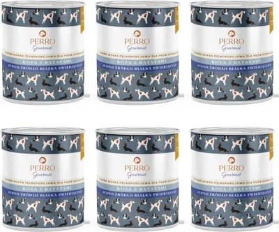 Obrázok produktu pre PERRO Gourmet mokré krmivo pre psov Koza so sladkými zemiakmi 6 x 800 g
