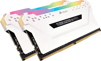 Produktbild von Corsair Vengeance RGB , 16 GB, 2 x 8 GB, DDR4, 3200 MHz, 288-pin DIMM, Weiß