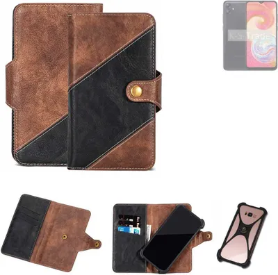 Produktbild von K-S-Trade Handyhülle Schutzhülle Bookstyle Case kompatibel mit Samsung A04 Klapphülle Cover Hülle Schutztasche 1x