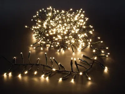 Image de Mini Playlight Firecracker Led - 5.6 M - 480 Lampes Blanc Chaud - Fil Vert - 24 V