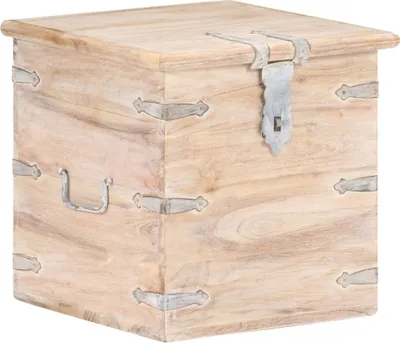 Obrázek produktu pro Úložná truhla 40 x 40 x 40 cm masivní akáciové dřevo