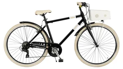 Immagine prodotto di Via Veneto Bici City Bike Milano Man 28” 6V Nero Polvere di Caffè (Opaco) Taglia 54