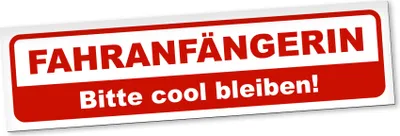 Produktbild von PantherPixel Fahranfängerin Magnetschild Auto Fahrschüler Fahrschule Magnetfolie Geschenkidee 45 x 12 cm REFLEKTIEREND
