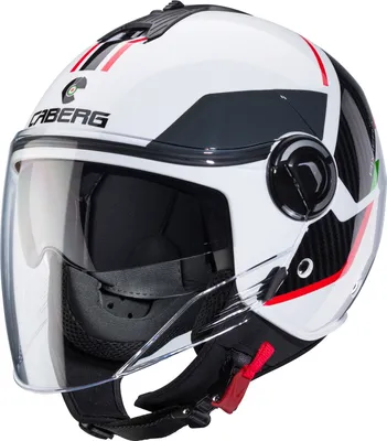 Produktbild von Caberg Riviera V4 X Geo Italia weiss / schwarz / grün / rot XS