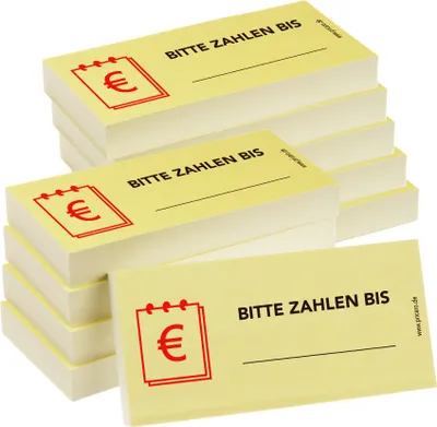 Image de PRICARO Notes repositionnables "Chiffres à", 100 feuilles, 10 pièces