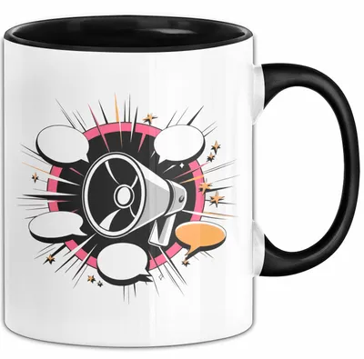 Produktbild von Extrovertierter Tasse Geschenk Lustige Geschenkidee Spruch Für Soziale Schmetterlinge (Schwarz)