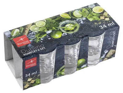 Image de Verres à vodka Dublino de Bormioli Rocco, capacité de 34 ml, lot de 6