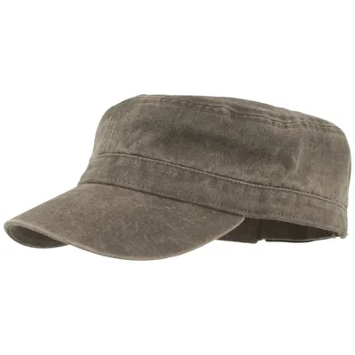 Fiebig Herren Army Cap Baumwolle waschbar used Look in grau