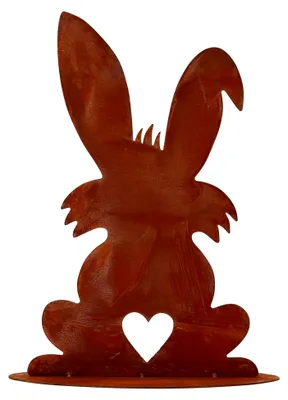 Produktbild von Osterdeko für den Außenbereich 40 cm Rost Deko Osterhase Figur Shabby Chic