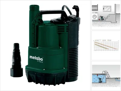 Immagine prodotto di Metabo Klarwasser-Tauchpumpe TP 7500 SI Färdermenge 7500 l/h Färderhähe 6.5 m