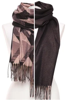 Productafbeelding van Moraj Damen Sjaal ADS2000-017S, dubbelzijdig, elegant, geometrisch design