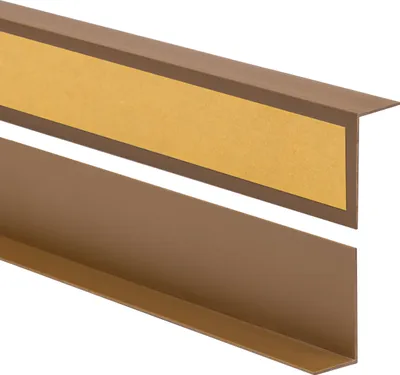Obrázek produktu pro QUEST Rohová lišta PVC 25x15mm, 2m, Samolepicí, tvrdý ochranný roh na zeď, nalepené na vnější straně, KTZ,L profil, bronz