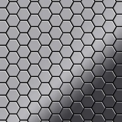 Produktbild von Mosaik Fliese massiv Metall Edelstahl hochglanz grau 1,6mm Honey-S-S-M