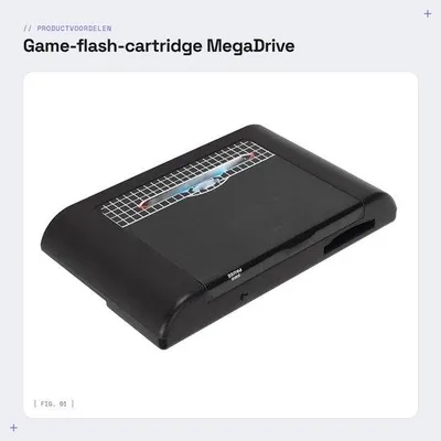 Productafbeelding van Dailygoods- Game-Flash-Cartridge voor MegaDrive - Ondersteunt micro-geheugenkaart tot 32 GB - Speelcassette - ABS - Klassieke Spellen - Automatische Back-up