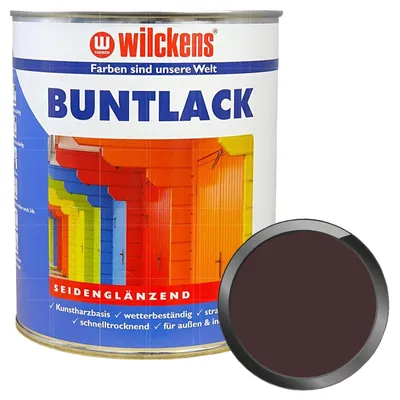 Produktbild von WILCKENS Buntlack Seidenglänzend 0.375 Liter RAL 8017 Schokoladenbraun