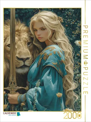 Produktbild von CALVENDO Puzzle Die Löwenbändigerin | 2000 Teile Lege-Größe 90x67cm Foto-Puzzle für glückliche Stunden